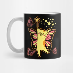 Kitten Fairy Butterfly Cat Mug